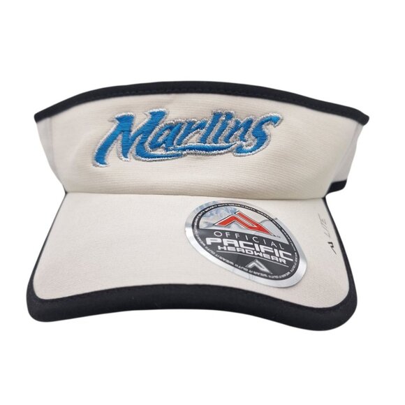 Miami Marlins Visor MLB Blue Baseball Fan Major League Adjustable Band One Size - Picture 1 of 9